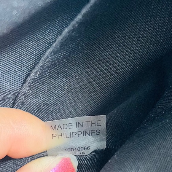 Tory Burch Purse Black Perry Bombe Mini Bag Pebbled Leather Crossbody Gold - Picture 8 of 9